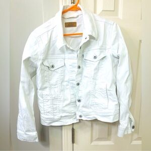 Levis Womens XL White Denim Jacket
